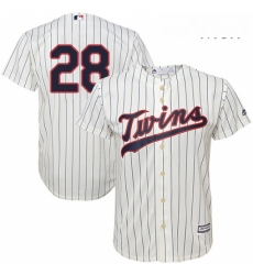 Mens Majestic Minnesota Twins 28 Bert Blyleven Replica Cream Alternate Cool Base MLB Jersey