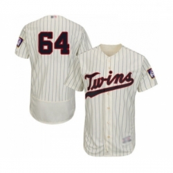 Mens Minnesota Twins 64 Willians Astudillo Cream Alternate Flex Base Authentic Collection Baseball Jersey