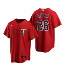 Mens Nike Minnesota Twins 26 Max Kepler Red Alternate Stitched Baseball Jerse