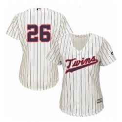 Womens Majestic Minnesota Twins 26 Max Kepler Replica Cream Alternate Cool Base MLB Jersey