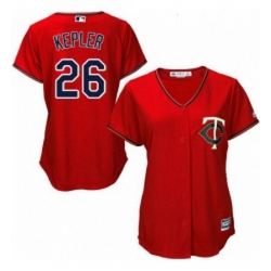 Womens Majestic Minnesota Twins 26 Max Kepler Replica Scarlet Alternate Cool Base MLB Jersey