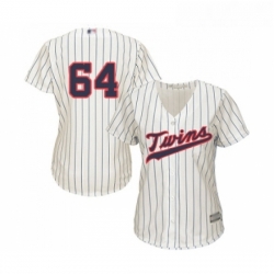 Womens Minnesota Twins 64 Willians Astudillo Replica Cream Alternate Cool Base Baseball Jersey 