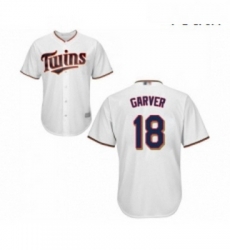 Youth Minnesota Twins 18 Mitch Garver Replica White Home Cool Base Baseball Jersey 