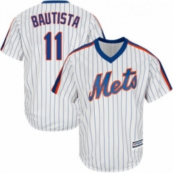 Youth Majestic New York Mets 11 Jose Bautista Authentic White Alternate Cool Base MLB Jersey  Youth Majestic New York Mets 11 Jose Bautista Authentic White Alternate Cool Base MLB Jersey
