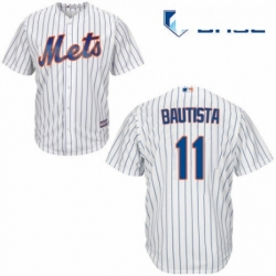 Youth Majestic New York Mets 11 Jose Bautista Authentic White Home Cool Base MLB Jersey  Youth Majestic New York Mets 11 Jose Bautista Authentic White Home Cool Base MLB Jersey