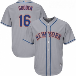 Youth Majestic New York Mets 16 Dwight Gooden Replica Grey Road Cool Base MLB Jersey Youth Majestic New York Mets 16 Dwight Gooden Replica Grey Road Cool Base MLB Jersey