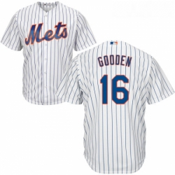 Youth Majestic New York Mets 16 Dwight Gooden Replica White Home Cool Base MLB Jersey Youth Majestic New York Mets 16 Dwight Gooden Replica White Home Cool Base MLB Jersey
