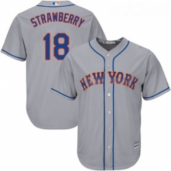 Youth Majestic New York Mets 18 Darryl Strawberry Replica Grey Road Cool Base MLB Jersey Youth Majestic New York Mets 18 Darryl Strawberry Replica Grey Road Cool Base MLB Jersey