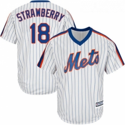 Youth Majestic New York Mets 18 Darryl Strawberry Replica White Alternate Cool Base MLB Jersey Youth Majestic New York Mets 18 Darryl Strawberry Replica White Alternate Cool Base MLB Jersey