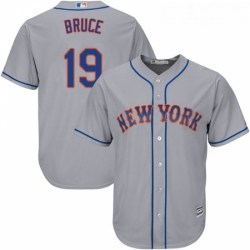 Youth Majestic New York Mets 19 Jay Bruce Authentic Grey Road Cool Base MLB Jersey  Youth Majestic New York Mets 19 Jay Bruce Authentic Grey Road Cool Base MLB Jersey