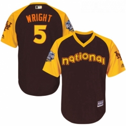 Youth Majestic New York Mets 5 David Wright Authentic Brown 2016 All Star National League BP Cool Base MLB Jersey Youth Majestic New York Mets 5 David Wright Authentic Brown 2016 All Star National League BP Cool Base MLB Jersey
