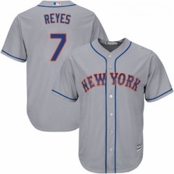 Youth Majestic New York Mets 7 Jose Reyes Authentic Grey Road Cool Base MLB Jersey Youth Majestic New York Mets 7 Jose Reyes Authentic Grey Road Cool Base MLB Jersey