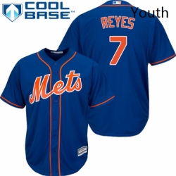 Youth Majestic New York Mets 7 Jose Reyes Replica Royal Blue Alternate Home Cool Base MLB Jersey Youth Majestic New York Mets 7 Jose Reyes Replica Royal Blue Alternate Home Cool Base MLB Jersey