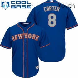 Youth Majestic New York Mets 8 Gary Carter Replica Royal Blue Alternate Road Cool Base MLB Jersey Youth Majestic New York Mets 8 Gary Carter Replica Royal Blue Alternate Road Cool Base MLB Jersey