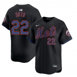 Youth New York Mets Juan Soto #22 Black Flex Base Stitched MLB Jersey