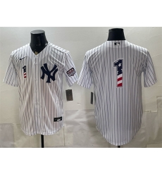 Men New York Yankees 1 Bobby Murcer White 2026 USA 250 Fourth of July Home Stadium Stitched Baseball Jersey Men New York Yankees 1 Bobby Murcer White 2026 USA 250 Fourth of July Home Stadium Stitched Baseball Jersey