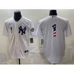 Men New York Yankees  1 Bobby Murcer White 2026 USA 250 Fourth of July Home Stadium Stitched Baseball Jersey