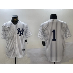 Men New York Yankees 1 Bobby Murcer White Cool Base Stitched Baseball Jersey