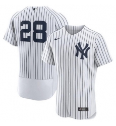 Men New York Yankees 28 Josh Donaldson White Flex Base Stitched jersey