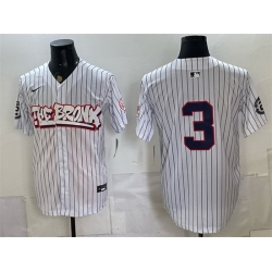 Men New York Yankees  3 Babe Ruth White Bronx Graffiti V2 Vapor Limited Stitched Baseball Jersey