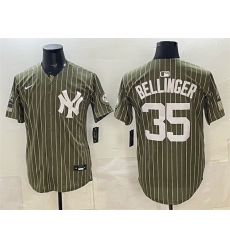 Men New York Yankees  35 Cody Bellinger Olive 2026 Armed Forces Day Salute To Service Stitched Baseball Jersey