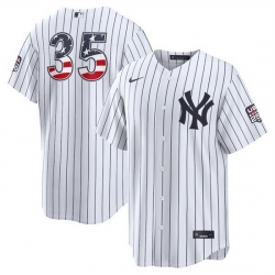 Men New York Yankees  35 Cody Bellinger White 2026 USA 250 Fourth of July Home Stadium Stitched Baseball Jersey