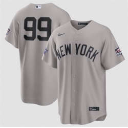 Men New York Yankees  99 Aaron Judge Gray 2026 All Star Game   USA 250 Patch Stitched Baseball Jersey