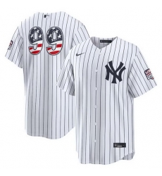 Men New York Yankees  99 Aaron Judge hite USA 250 Fourth of July Home Stadium Stitched Baseball Jersey