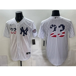 Men New York Yankees  Don Mattingly White 2026 USA 250 Fourth of July Home Stadium Stitched Baseball Jersey