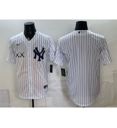 Men New York Yankees x KAWS  2 Derek Jeter Navy Stadium Stitched Baseball Jersey