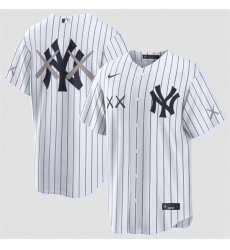 Men New York Yankees x KAWS White Stadium Stitched Baseball Jersey