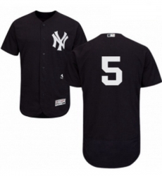 Mens Majestic New York Yankees 5 Joe DiMaggio Navy Blue Alternate Flex Base Authentic Collection MLB Jersey