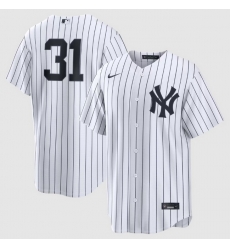 Mens New York Yankees 31 Cam Schlittler Nike White Home Replica Jersey Mens New York Yankees 31 Cam Schlittler Nike White Home Replica Jersey
