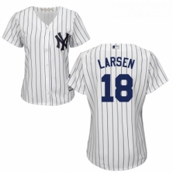 Womens Majestic New York Yankees 18 Don Larsen Authentic White Home MLB Jersey Womens Majestic New York Yankees 18 Don Larsen Authentic White Home MLB Jersey