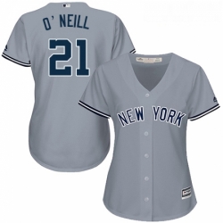 Womens Majestic New York Yankees 21 Paul ONeill Authentic Grey Road MLB Jersey Womens Majestic New York Yankees 21 Paul ONeill Authentic Grey Road MLB Jersey