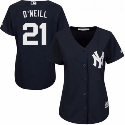 Womens Majestic New York Yankees 21 Paul ONeill Authentic Navy Blue Alternate MLB Jersey Womens Majestic New York Yankees 21 Paul ONeill Authentic Navy Blue Alternate MLB Jersey