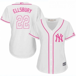Womens Majestic New York Yankees 22 Jacoby Ellsbury Authentic White Fashion Cool Base MLB Jersey Womens Majestic New York Yankees 22 Jacoby Ellsbury Authentic White Fashion Cool Base MLB Jersey
