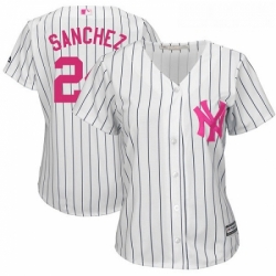 Womens Majestic New York Yankees 24 Gary Sanchez Replica White Mothers Day Cool Base MLB Jersey Womens Majestic New York Yankees 24 Gary Sanchez Replica White Mothers Day Cool Base MLB Jersey