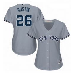 Womens Majestic New York Yankees 26 Tyler Austin Authentic Grey Road MLB Jersey  Womens Majestic New York Yankees 26 Tyler Austin Authentic Grey Road MLB Jersey