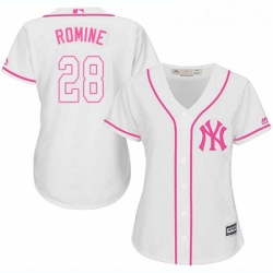 Womens Majestic New York Yankees 28 Austin Romine Authentic White Fashion Cool Base MLB Jersey Womens Majestic New York Yankees 28 Austin Romine Authentic White Fashion Cool Base MLB Jersey