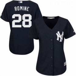 Womens Majestic New York Yankees 28 Austin Romine Replica Navy Blue Alternate MLB Jersey Womens Majestic New York Yankees 28 Austin Romine Replica Navy Blue Alternate MLB Jersey