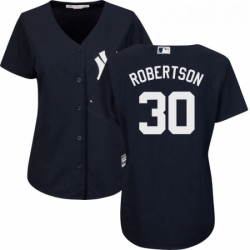 Womens Majestic New York Yankees 30 David Robertson Authentic Navy Blue Alternate MLB Jersey  Womens Majestic New York Yankees 30 David Robertson Authentic Navy Blue Alternate MLB Jersey