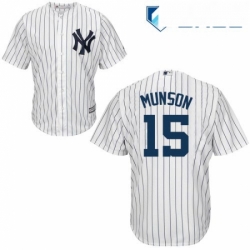 Youth Majestic New York Yankees 15 Thurman Munson Replica White Home MLB Jersey Youth Majestic New York Yankees 15 Thurman Munson Replica White Home MLB Jersey