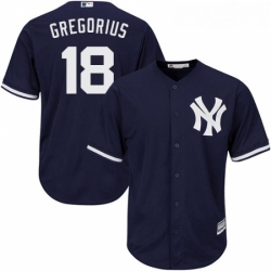 Youth Majestic New York Yankees 18 Didi Gregorius Replica Navy Blue Alternate MLB Jersey Youth Majestic New York Yankees 18 Didi Gregorius Replica Navy Blue Alternate MLB Jersey