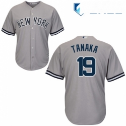 Youth Majestic New York Yankees 19 Masahiro Tanaka Replica Grey Road MLB Jersey Youth Majestic New York Yankees 19 Masahiro Tanaka Replica Grey Road MLB Jersey