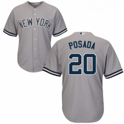 Youth Majestic New York Yankees 20 Jorge Posada Replica Grey Road MLB Jersey Youth Majestic New York Yankees 20 Jorge Posada Replica Grey Road MLB Jersey