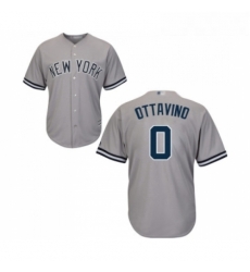 Youth New York Yankees 0 Adam Ottavino Authentic Grey Road Baseball Jersey 