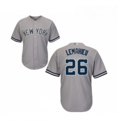 Youth New York Yankees 26 DJ LeMahieu Authentic Grey Road Baseball Jersey 