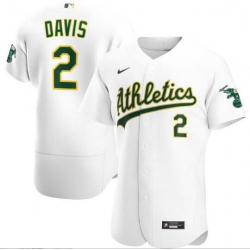 Athletics 2 Khris Davis White 2020 Nike Flexbase Jersey Athletics 2 Khris Davis White 2020 Nike Flexbase Jersey