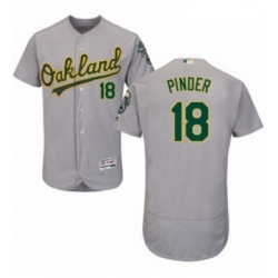 Mens Majestic Oakland Athletics 18 Chad Pinder Grey Road Flex Base Authentic Collection MLB Jersey Mens Majestic Oakland Athletics 18 Chad Pinder Grey Road Flex Base Authentic Collection MLB Jersey